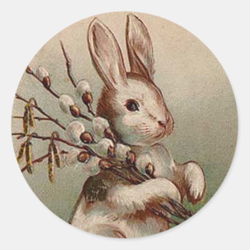 Vintage Easter Bunny Sticker