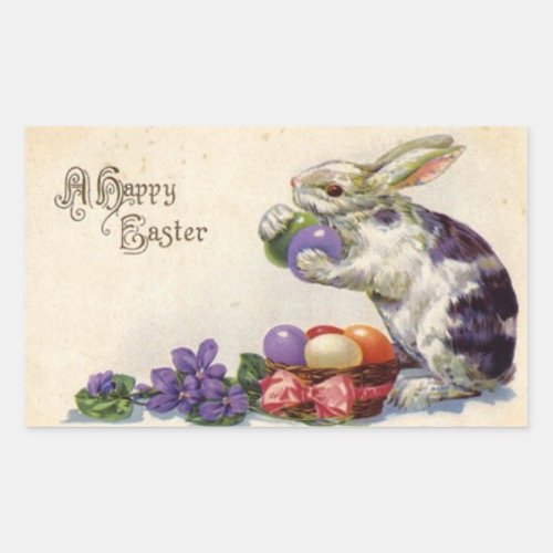 Vintage Easter Bunny Sticker