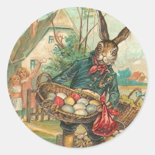 Vintage Easter Bunny Stickers