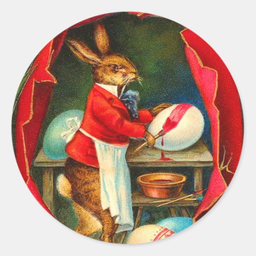 Vintage Easter Bunny Stickers