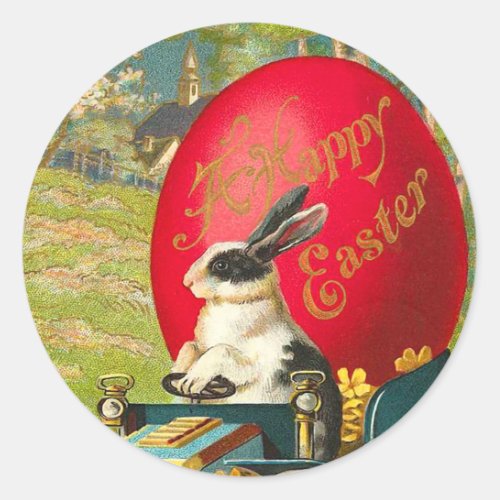 Vintage Easter Bunny Stickers