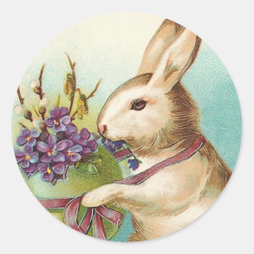 Vintage Easter Bunny Stickers