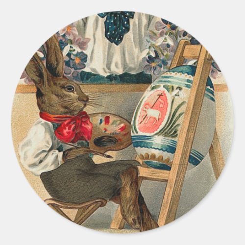 Vintage Easter Bunny Stickers