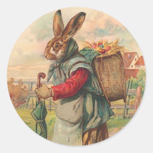 Vintage Easter Bunny Stickers