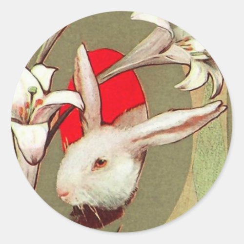 Vintage Easter Bunny Stickers