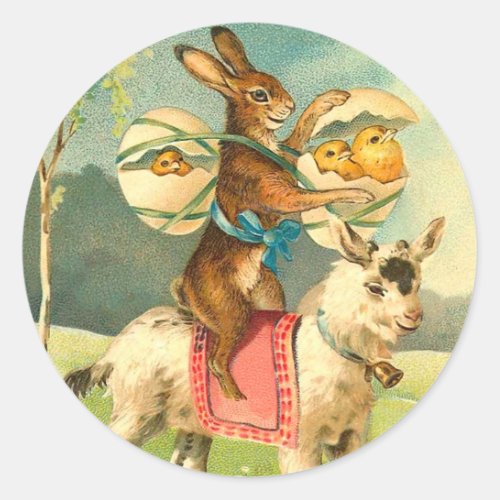 Vintage Easter Bunny Stickers