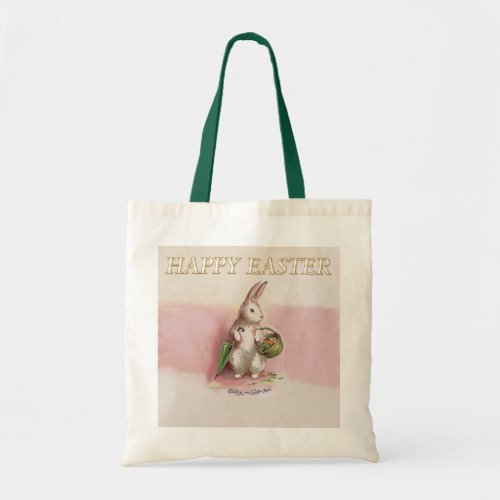Vintage Easter Bunny Tote Bag