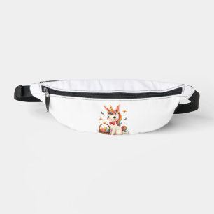 Vintage Easter Bunny Unicorn Pastel Floral Cartoon Fanny Pack