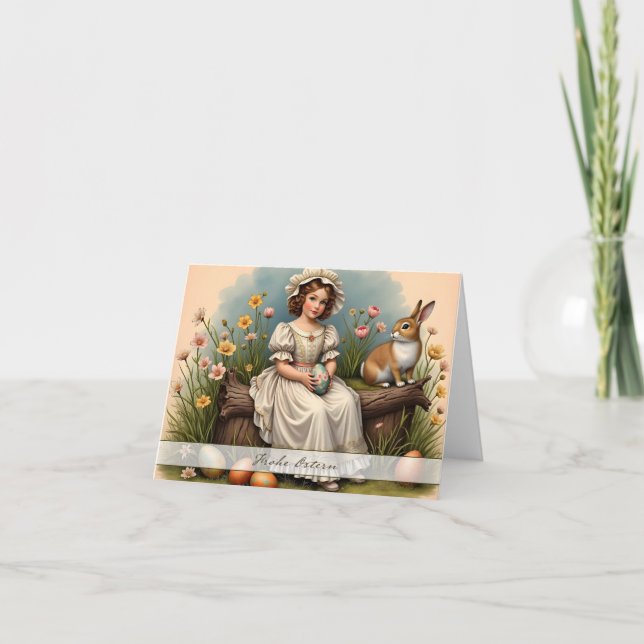 Vintage Easter Charm Card (Front)