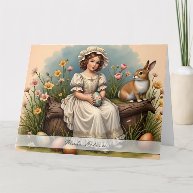 Vintage Easter Charm Card (Front)