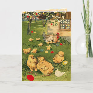 Vintage Easter Chick Card
