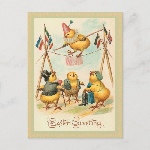 Vintage Easter Chick Postcard