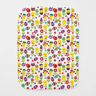 Vintage Easter Chicken Farm Baby Burp Cloth
