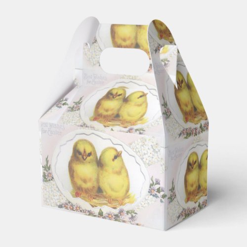 Vintage Easter Chicks Candy Box