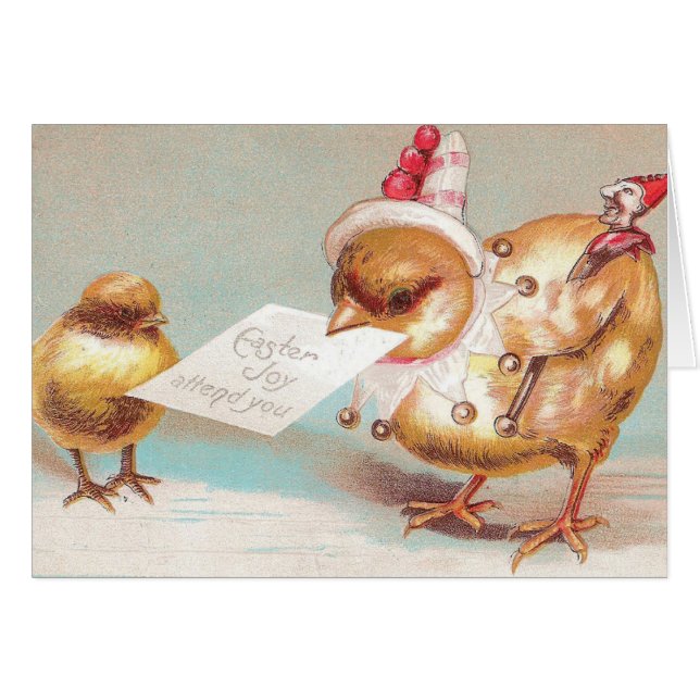 Vintage Easter Chicks Cards (Front Horizontal)
