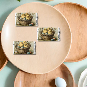 Vintage Easter Chicks personalized Hershey's Miniatures