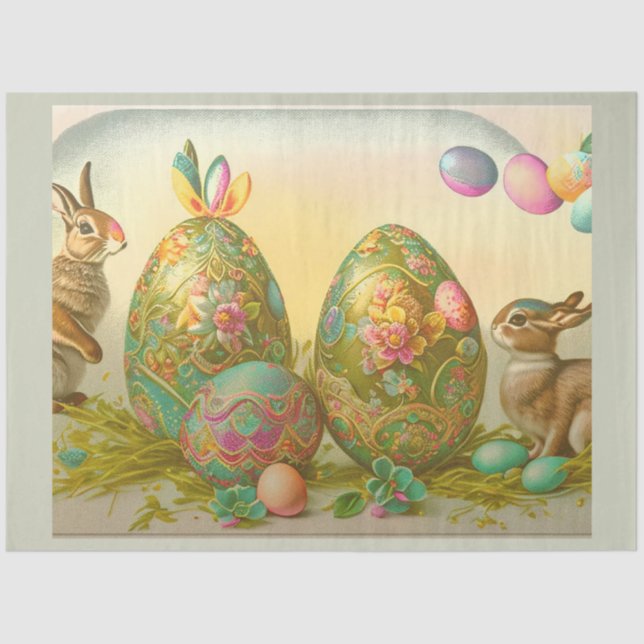 Vintage Easter Collection Tissue Paper (Front)