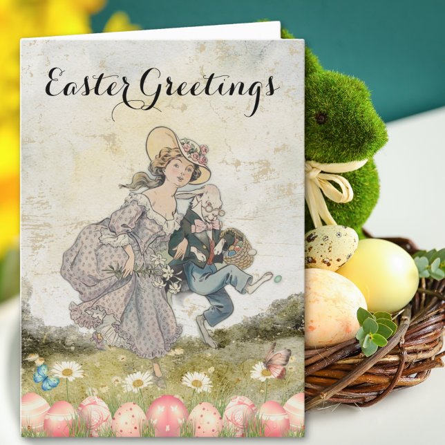 Vintage Easter Companions Holiday Card (Creator Uploaded)