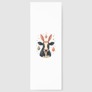 Vintage Easter Cow Bunny Ears Cute Farm Animal Egg Bookmarks