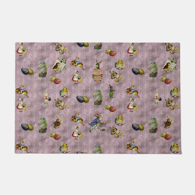 Vintage Easter Doormat (Front)