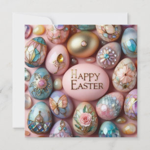 Vintage Easter ~ EASTER GREETINGS ~ Easter Eggs ~ Holiday Card