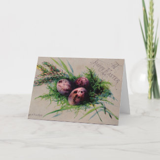 Vintage Easter Egg Greeting Card