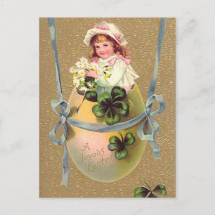 Vintage Easter Egg Holiday Postcard