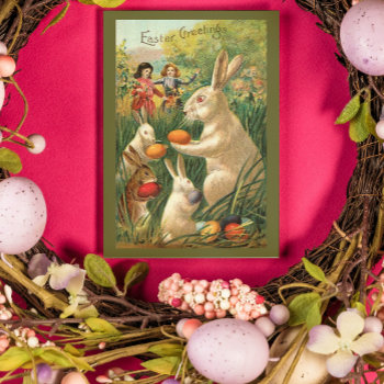 Vintage Easter Egg Hunt Holiday Card by Cardgallery at Zazzle