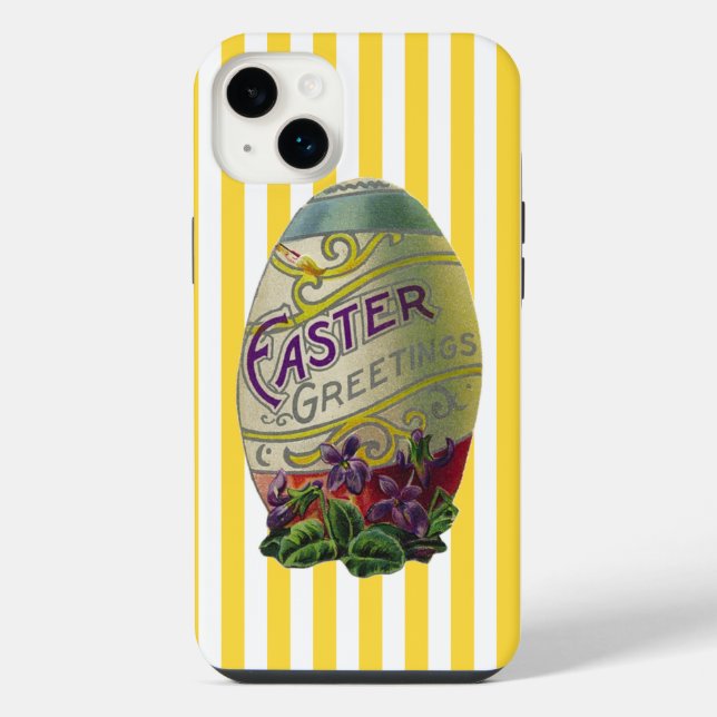 Vintage Easter Egg Iphone Case (Back)