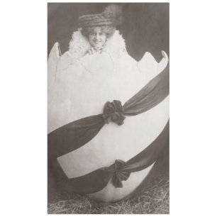 Vintage Easter Egg Lady Tablecloth