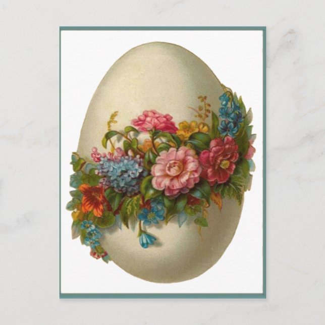 Vintage Easter Egg Postcard (Front)
