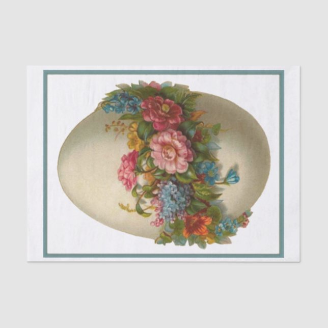 Vintage Easter Egg Tissue Paper (Front)