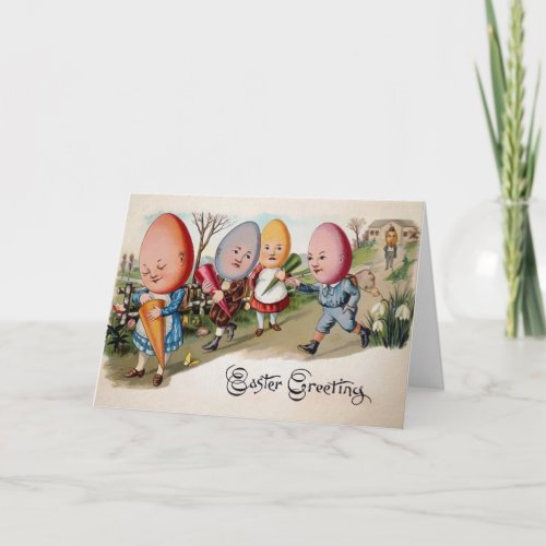 Vintage Easter Eggs Card