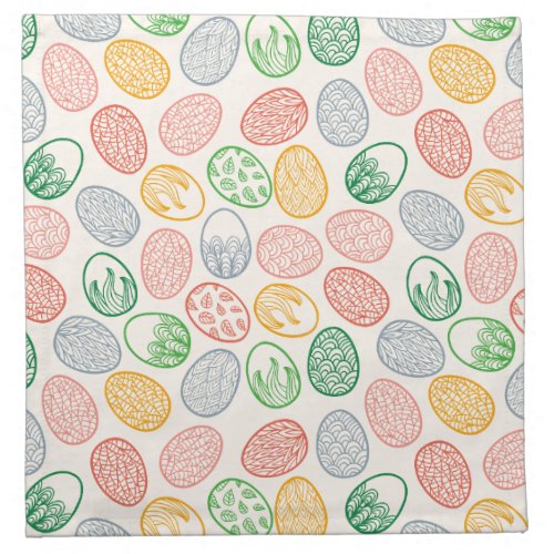 Vintage Easter Eggs Pattern  Cloth Napkin