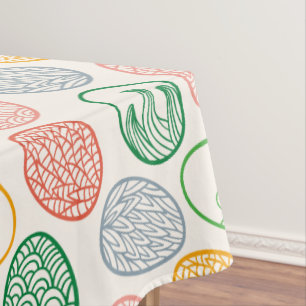 Vintage Easter Eggs Pattern Tablecloth