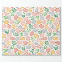 Vintage Easter Colored Eggs Wrapping Paper