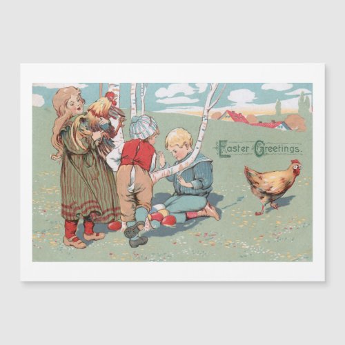 Vintage Easter Farm Animals and Children