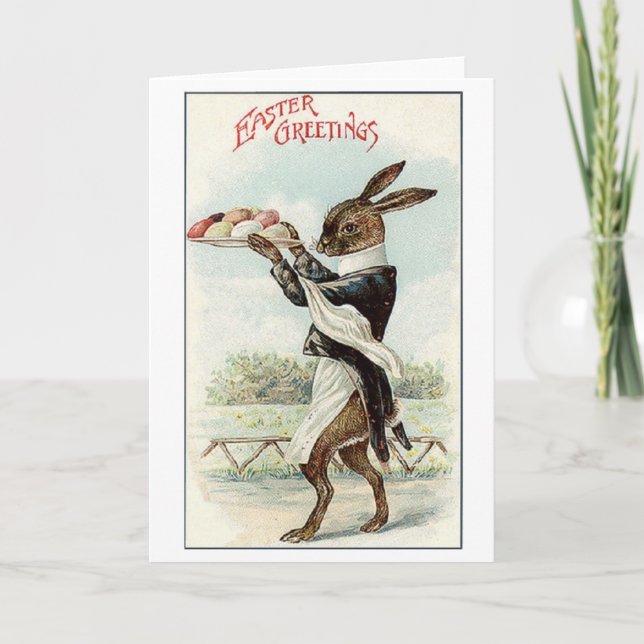 Vintage Easter Greeting Card (Front)