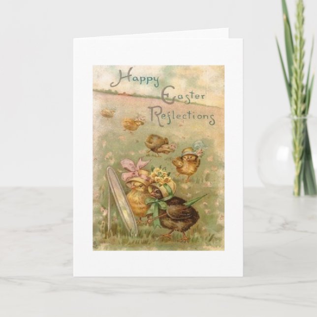 Vintage Easter Greeting Card (Front)