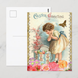 Vintage Easter Greeting Postcard