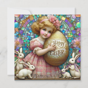 Vintage Easter ~ HAPPY EASTER ~ Sweet Child ~ Holiday Card