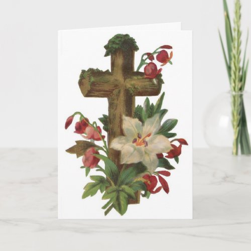 Vintage Easter _ His Resurrection Holiday Card