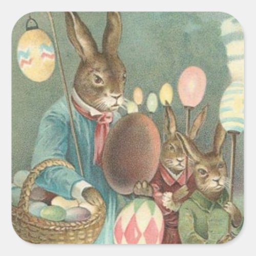 Vintage Easter Holiday Art sticker