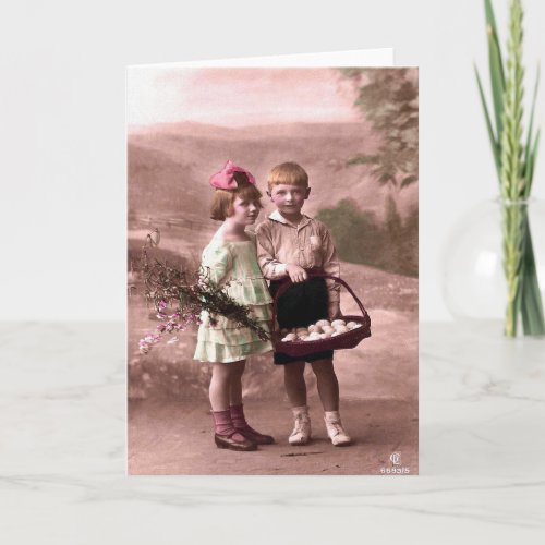 Vintage Easter Holiday Card