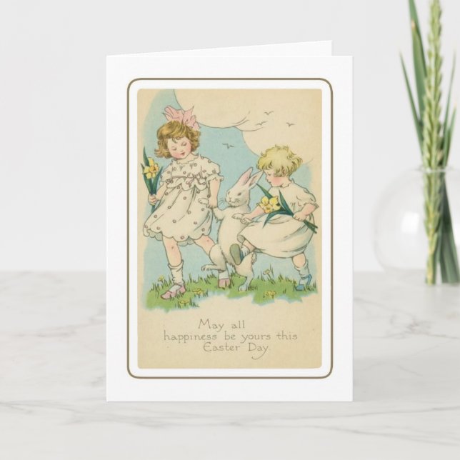 Vintage Easter Holiday Card (Front)