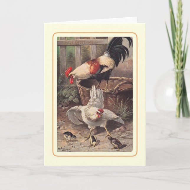 Vintage Easter Holiday Card (Front)