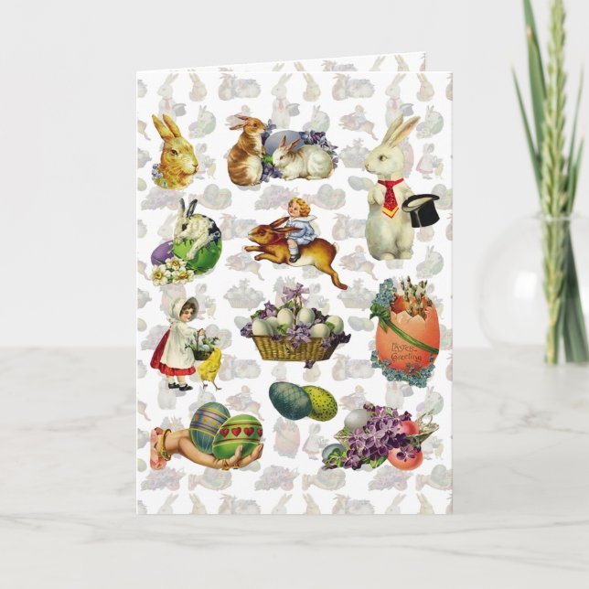 Vintage Easter Holiday Card (Front)