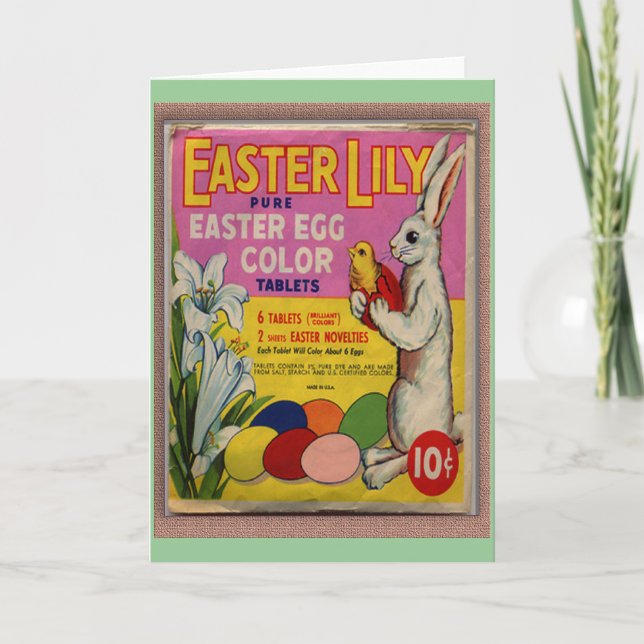 Vintage Easter Holiday Card (Front)