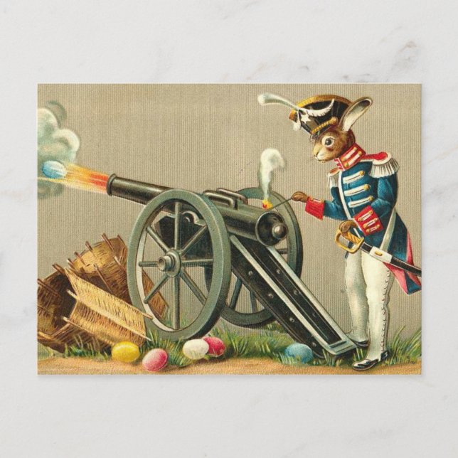 Vintage Easter Holiday Greeting Postcard (Front)