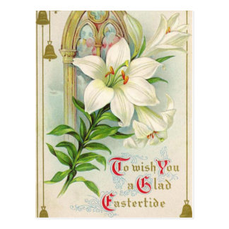 Vintage Easter Holiday Greeting Postcard